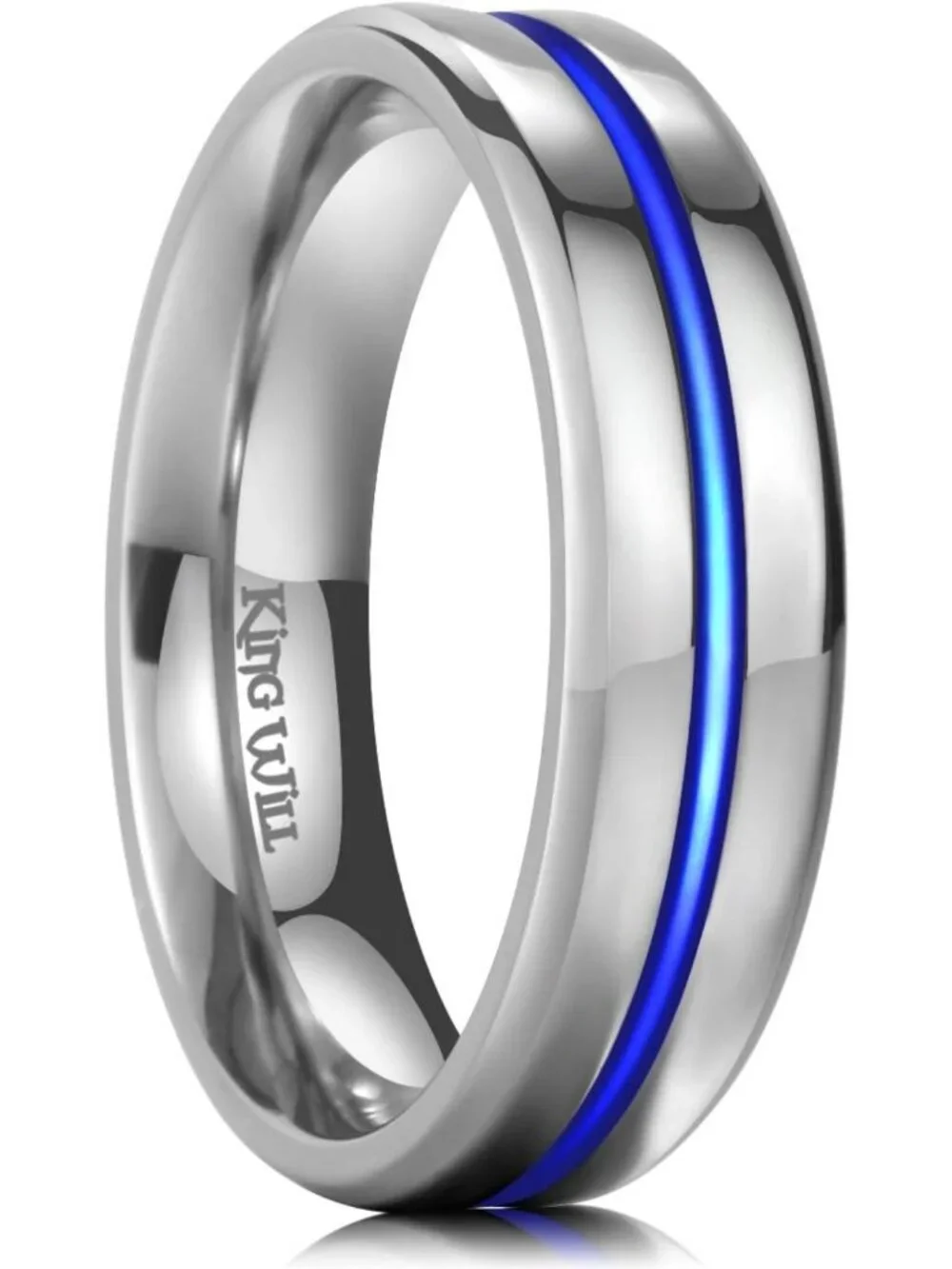 Stylish 8mm Rose Gold & Black Tungsten Carbide Wedding Band, Comfort Fit, Sizes